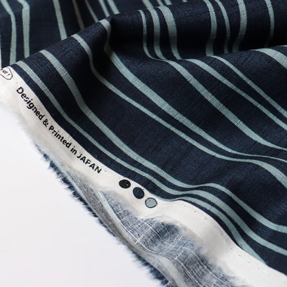 Wavy Stripes Japanese Cotton Dobby