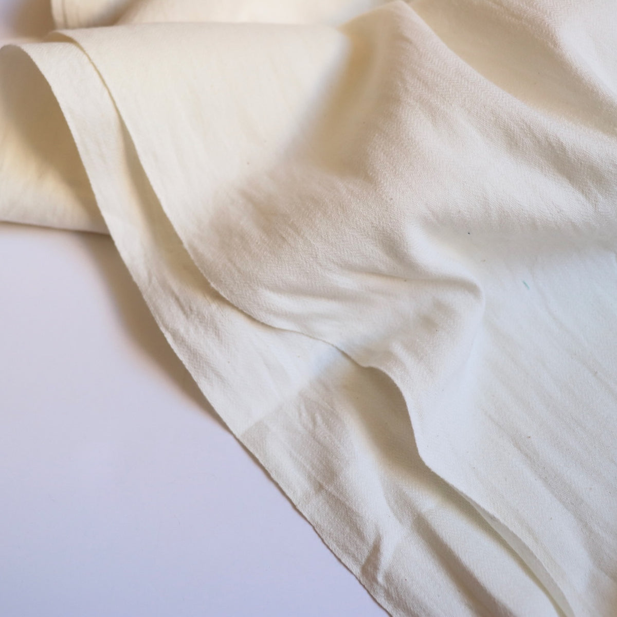 Cream Herringbone Handloom Cotton