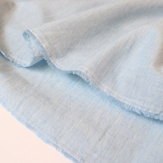 organic cotton fabric by the yard light blue