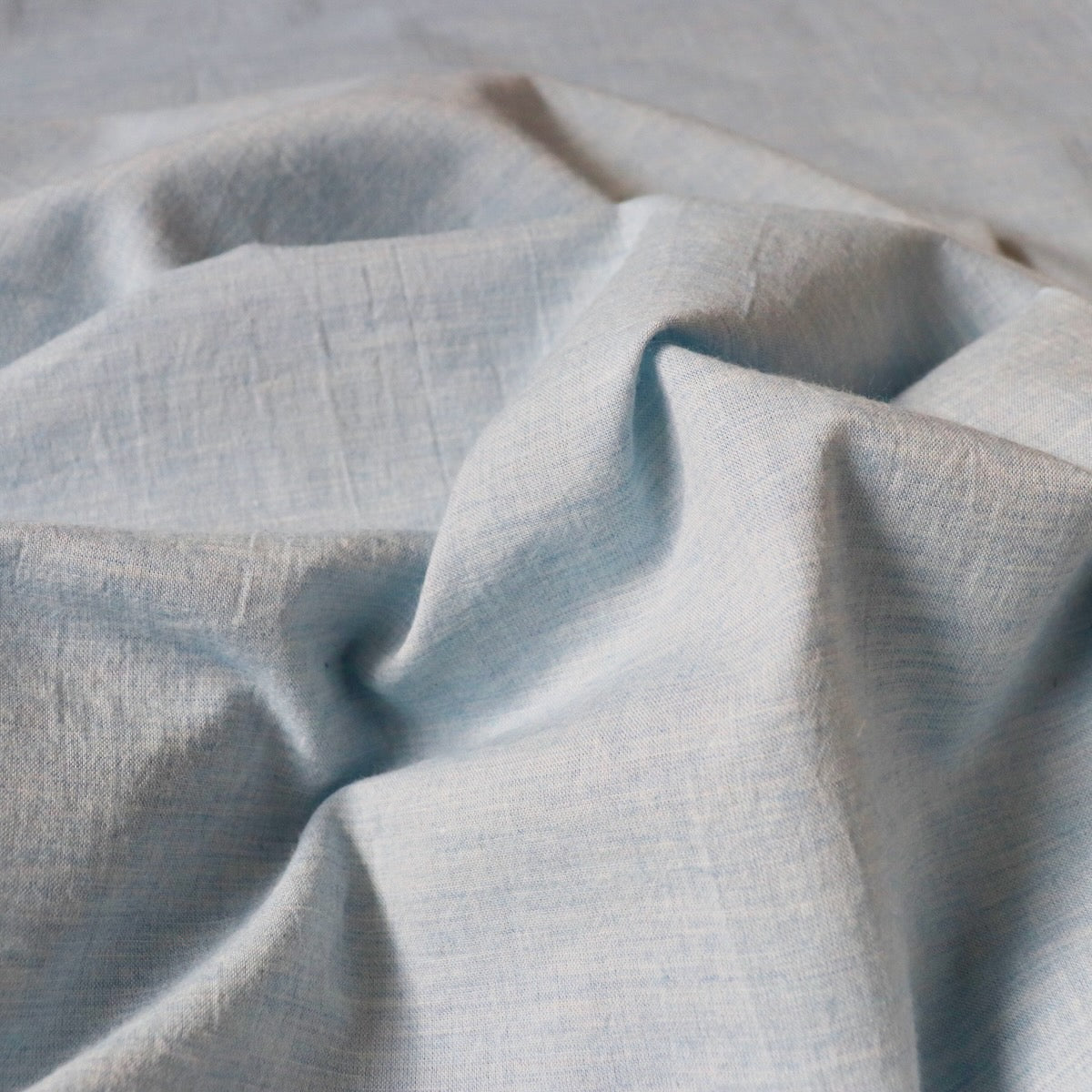 organic cotton fabric by the yard light blue