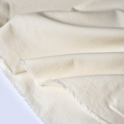 organic cotton oxford cloth cream white shirt fabric