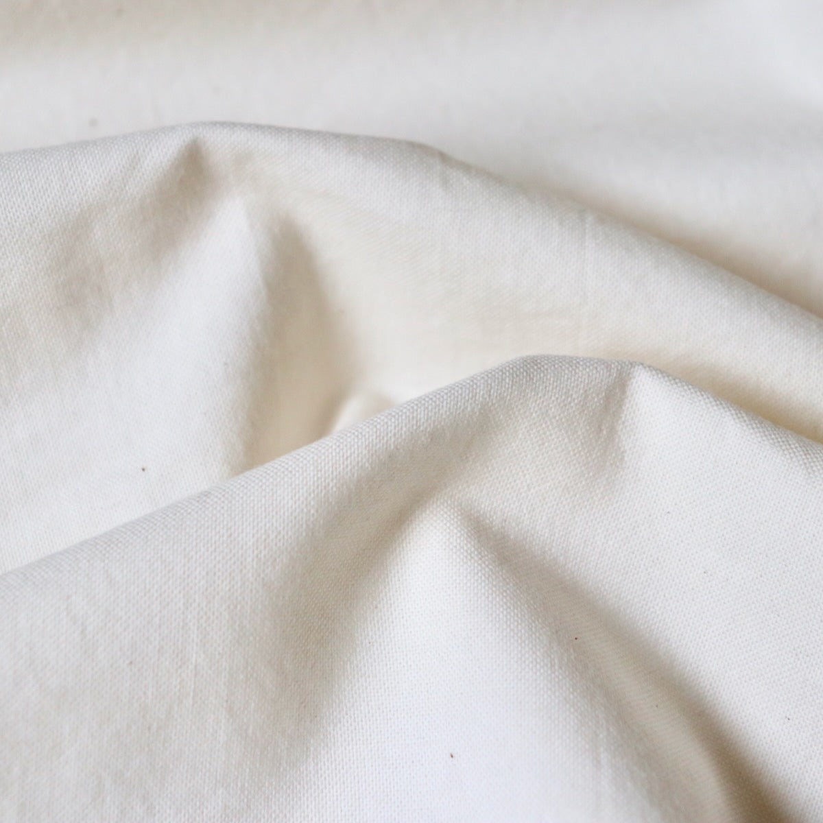 organic cotton oxford cloth cream white shirt fabric