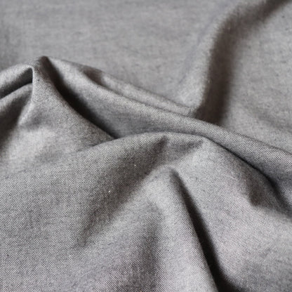 Organic Cotton Oxford — Soot Grey