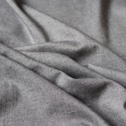 Organic Cotton Oxford — Soot Grey