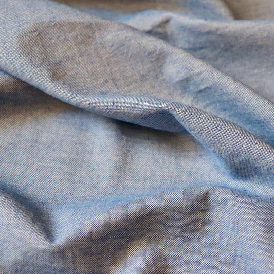 Organic Cotton Oxford — Classic Blue