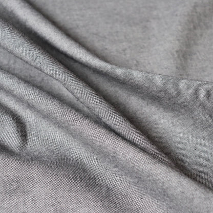Organic Cotton Oxford — Soot Grey