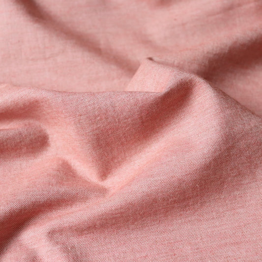 Organic Cotton Oxford — Brick Pink