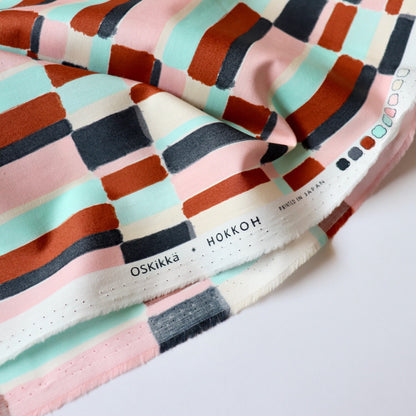 Painted Plaid Cotton Lawn — Cocoa