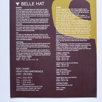 Pattern Fantastique Belle Hat