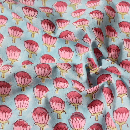 small floral print Indian cotton for sewing and quilting