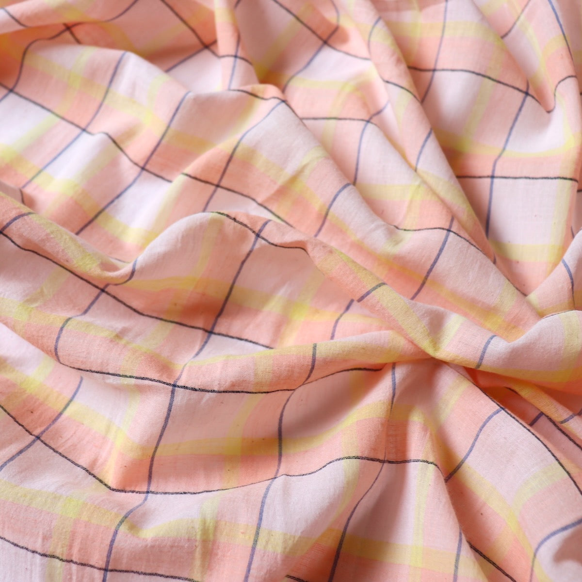 Candy Floss Handloom Cotton Check