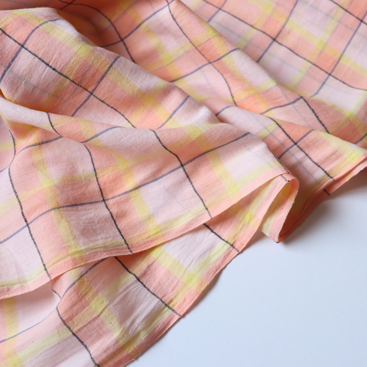 Candy Floss Handloom Cotton Check