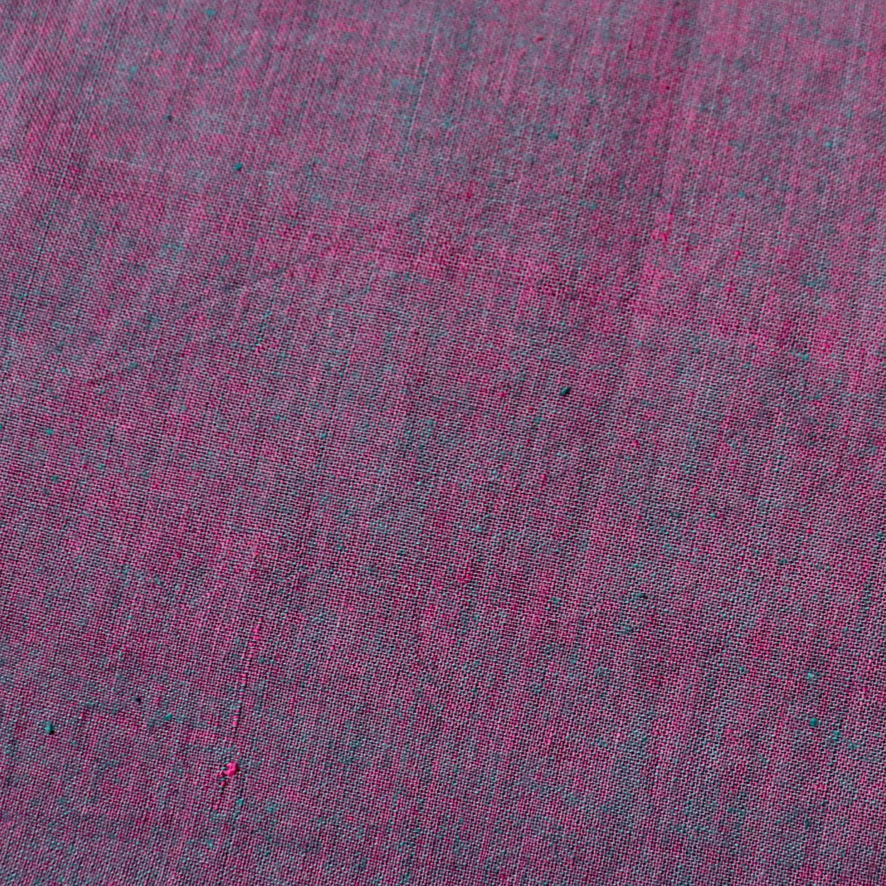 handwoven khadi cotton fabric purple and turquoise blue shot shirting