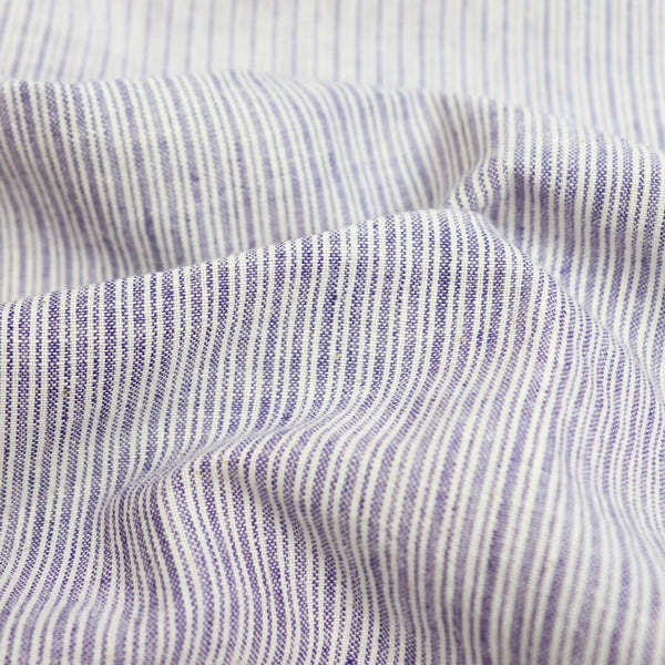 purple striped khadi cotton handwoven fabric