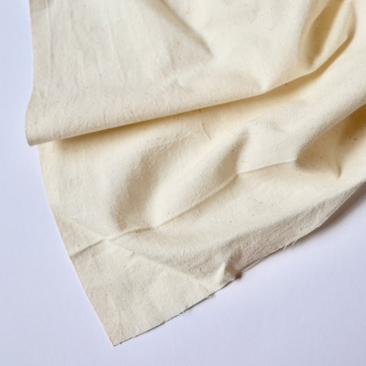 RaasLeela solid handloom cotton fabric natural unbleached yardage