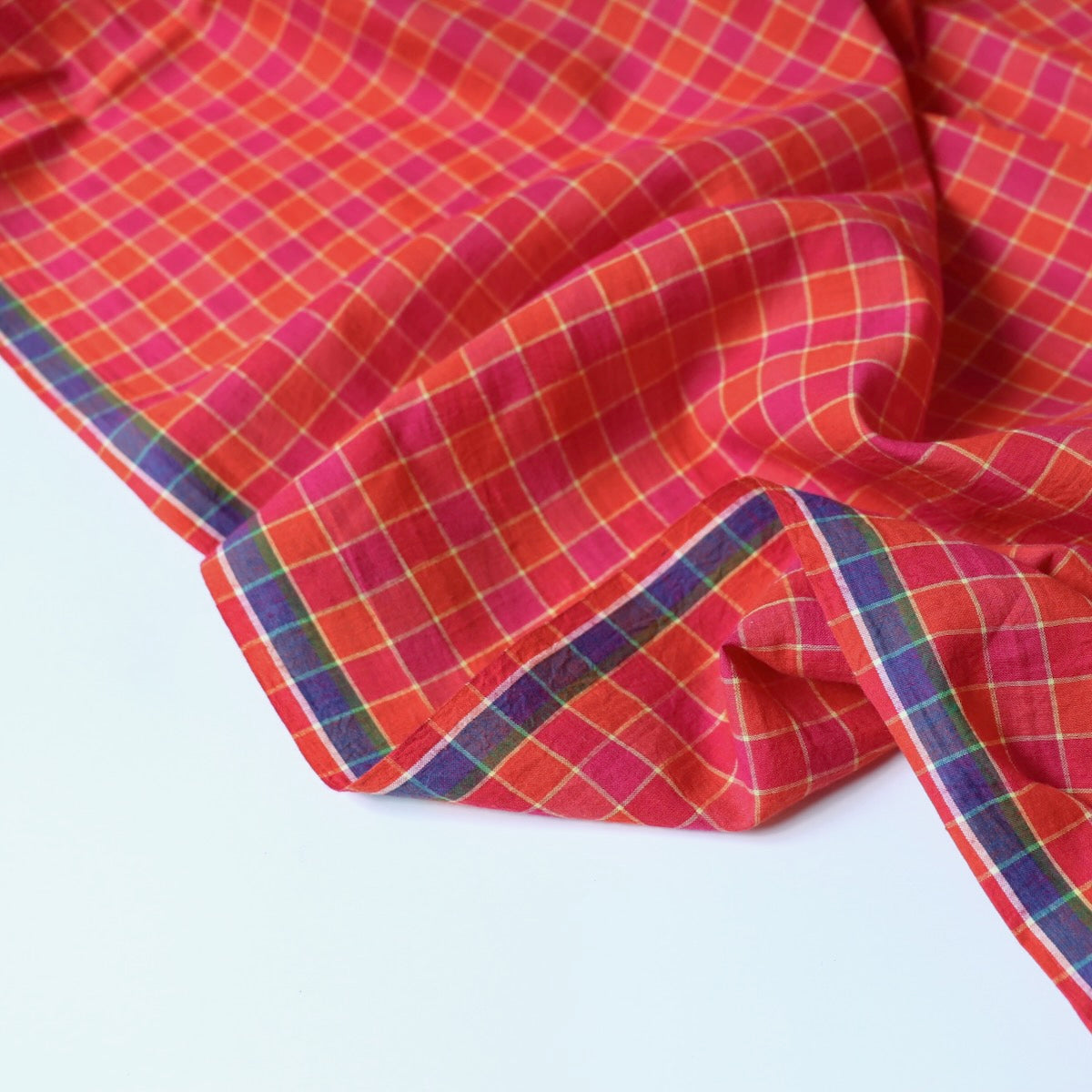 Vibrant Check Handloom Cotton
