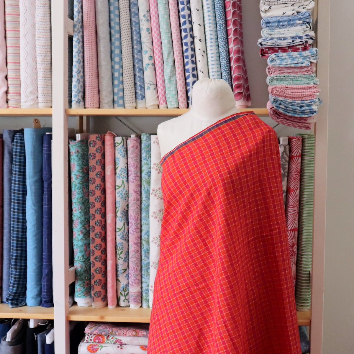 Vibrant Check Handloom Cotton