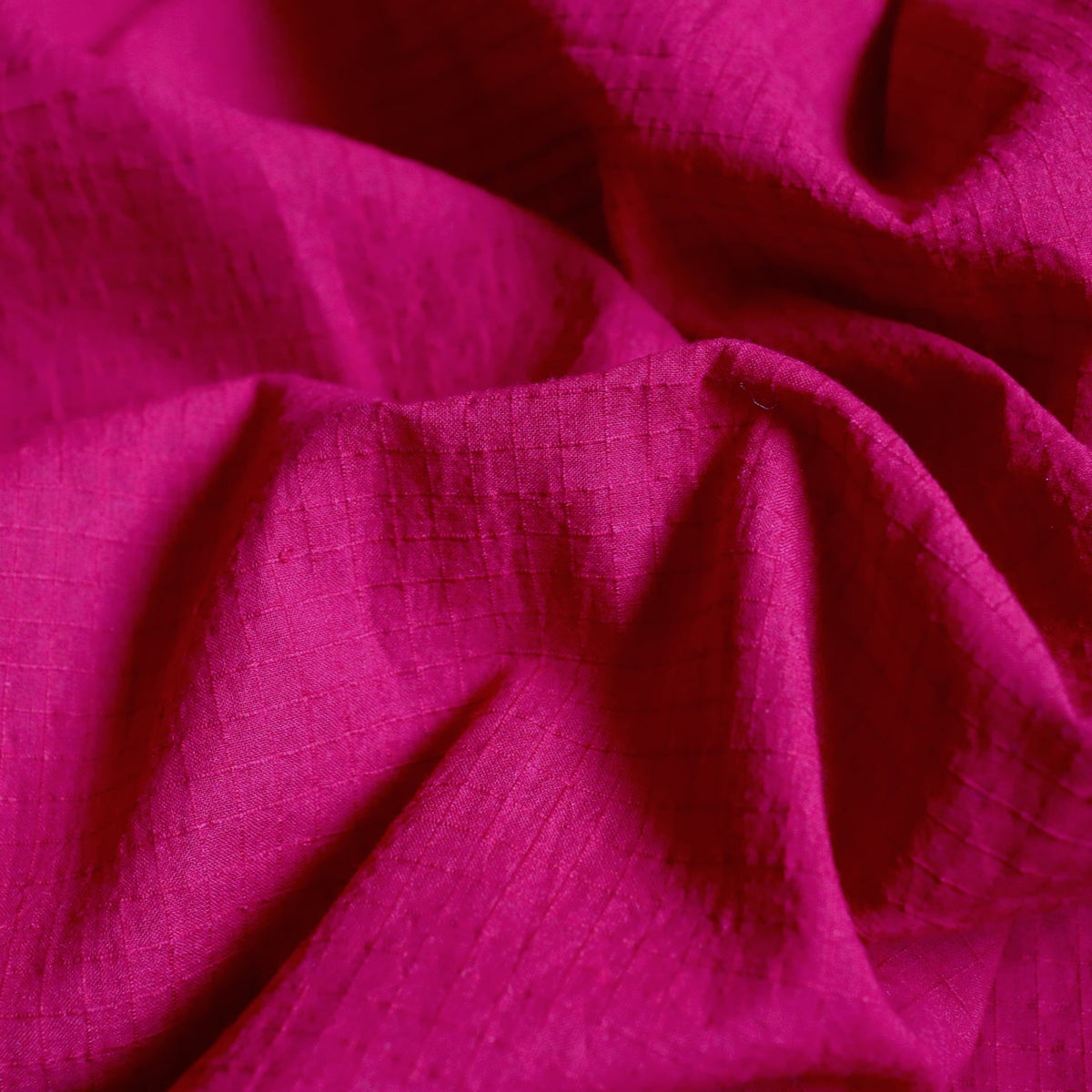 Ruby Red Check Handloom Cotton