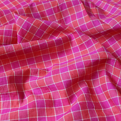 Vibrant Check Handloom Cotton