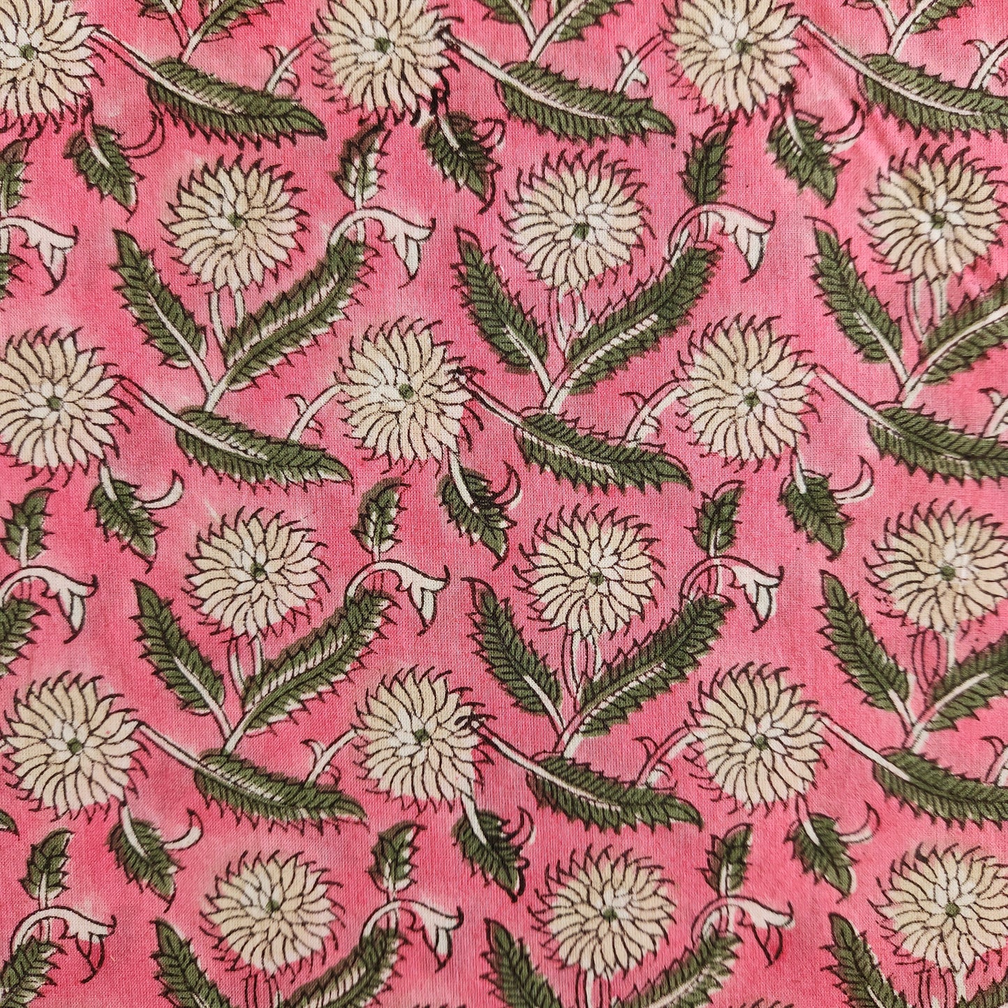 Big Fat Quarter Bundle — Pink + Green Block Prints