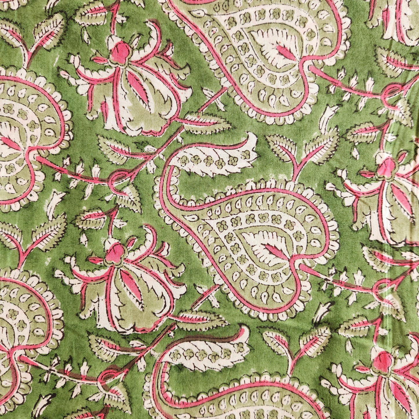 Big Fat Quarter Bundle — Pink + Green Block Prints