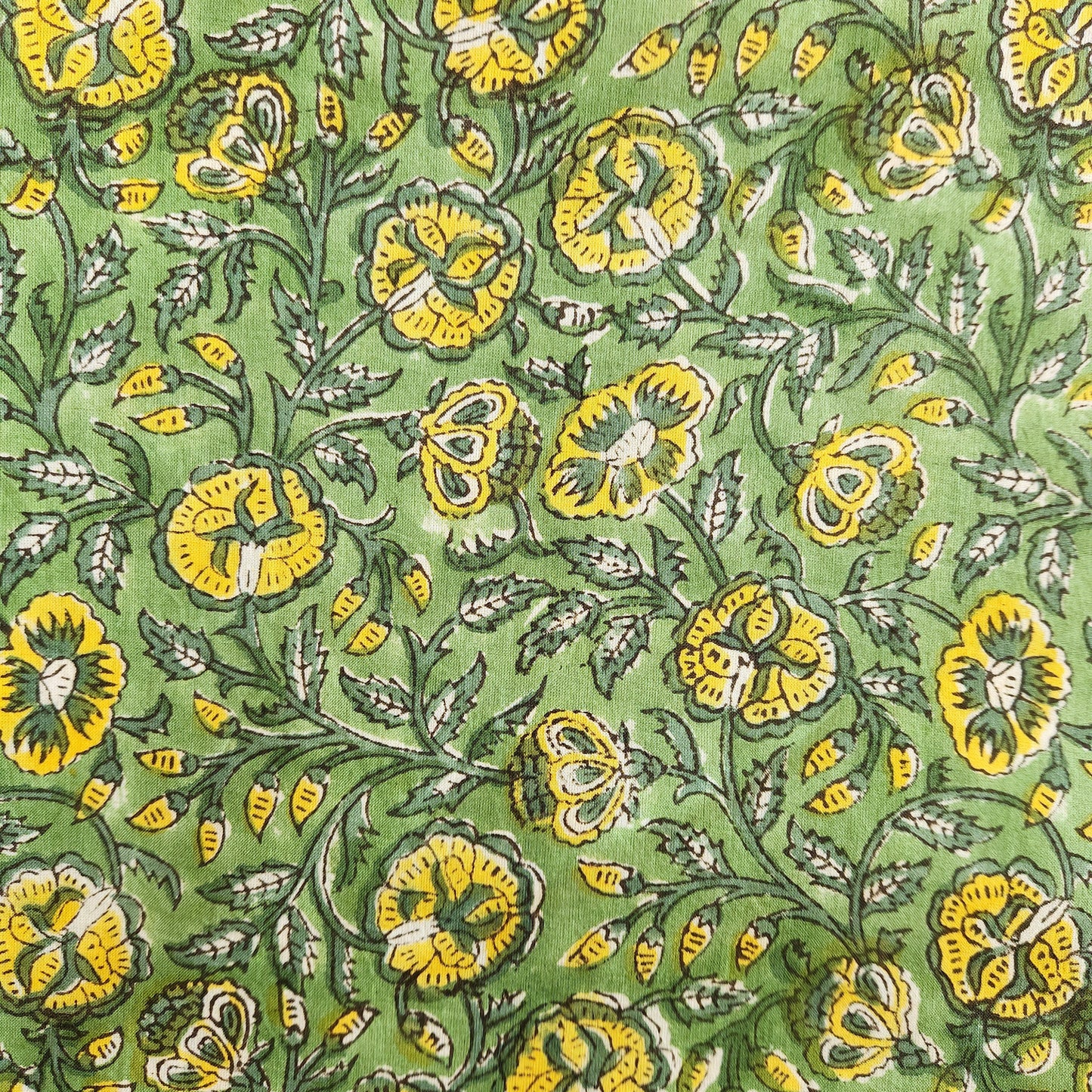 Block Print Fat Quarter Bundle — Chartreuse