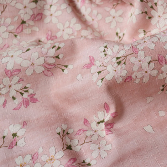 Sakura Cotton Dobby — Pink