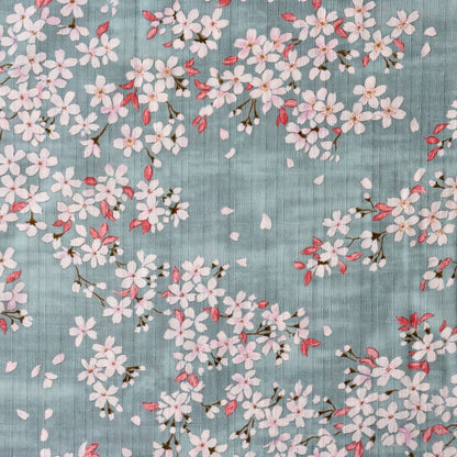 Sakura Cotton Dobby — Blue