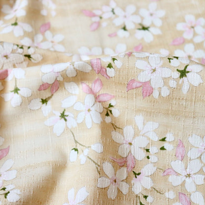 Sakura Cotton Dobby — Parchment