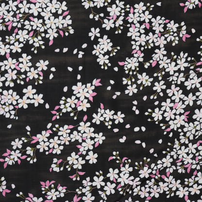 Sakura Cotton Dobby — Black