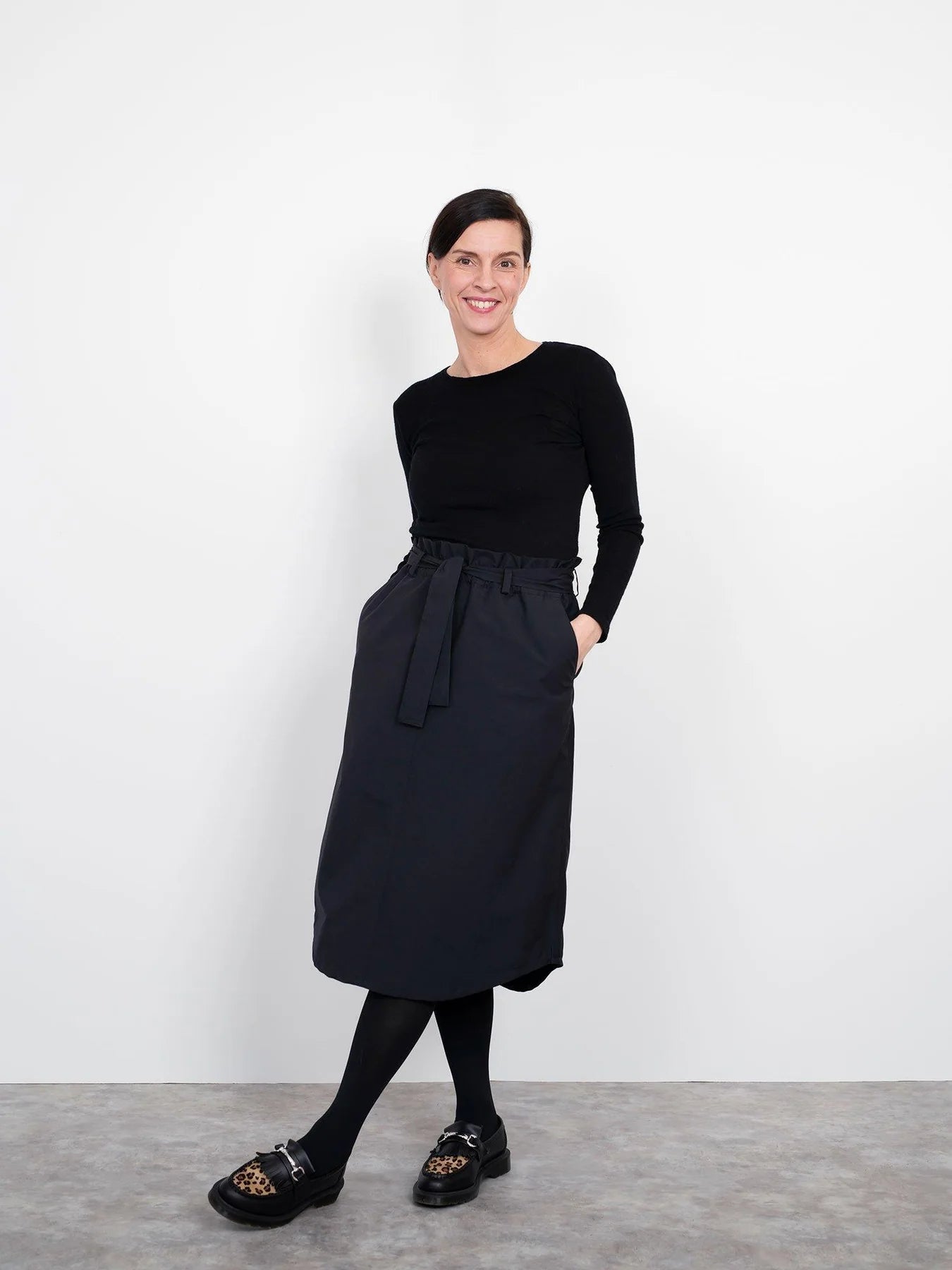 The Assembly Line A-Line Midi Skirt