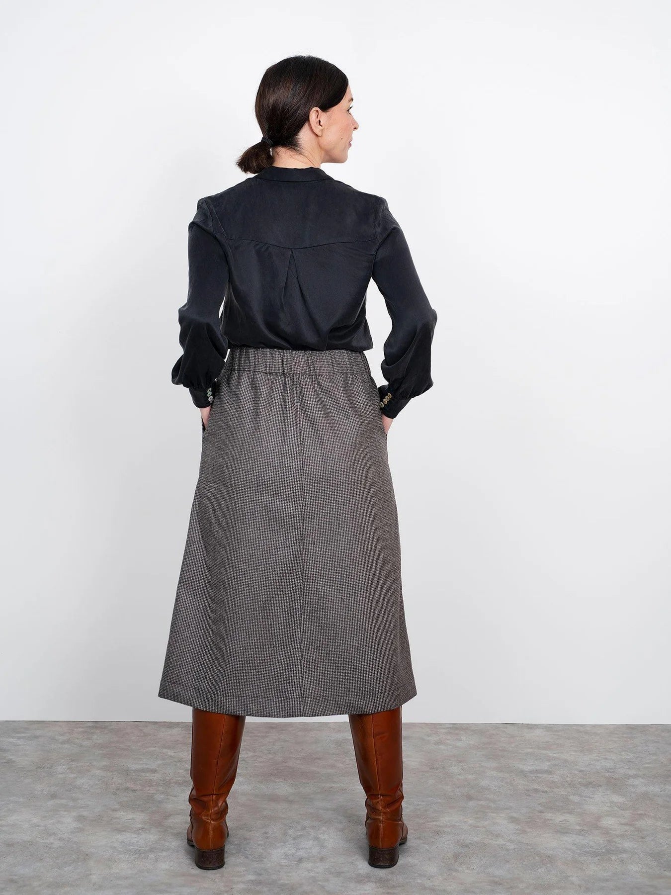 The Assembly Line A-Line Midi Skirt