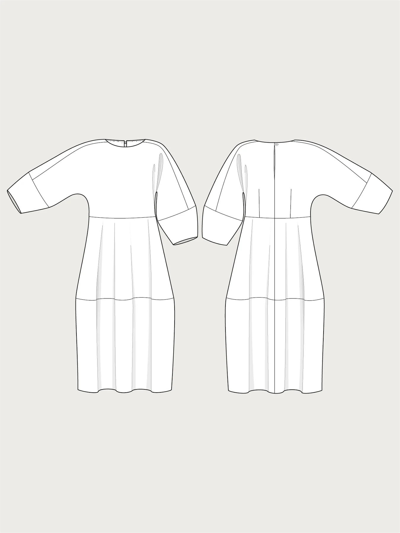 The Assembly Line Barrel Dress sewing pattern