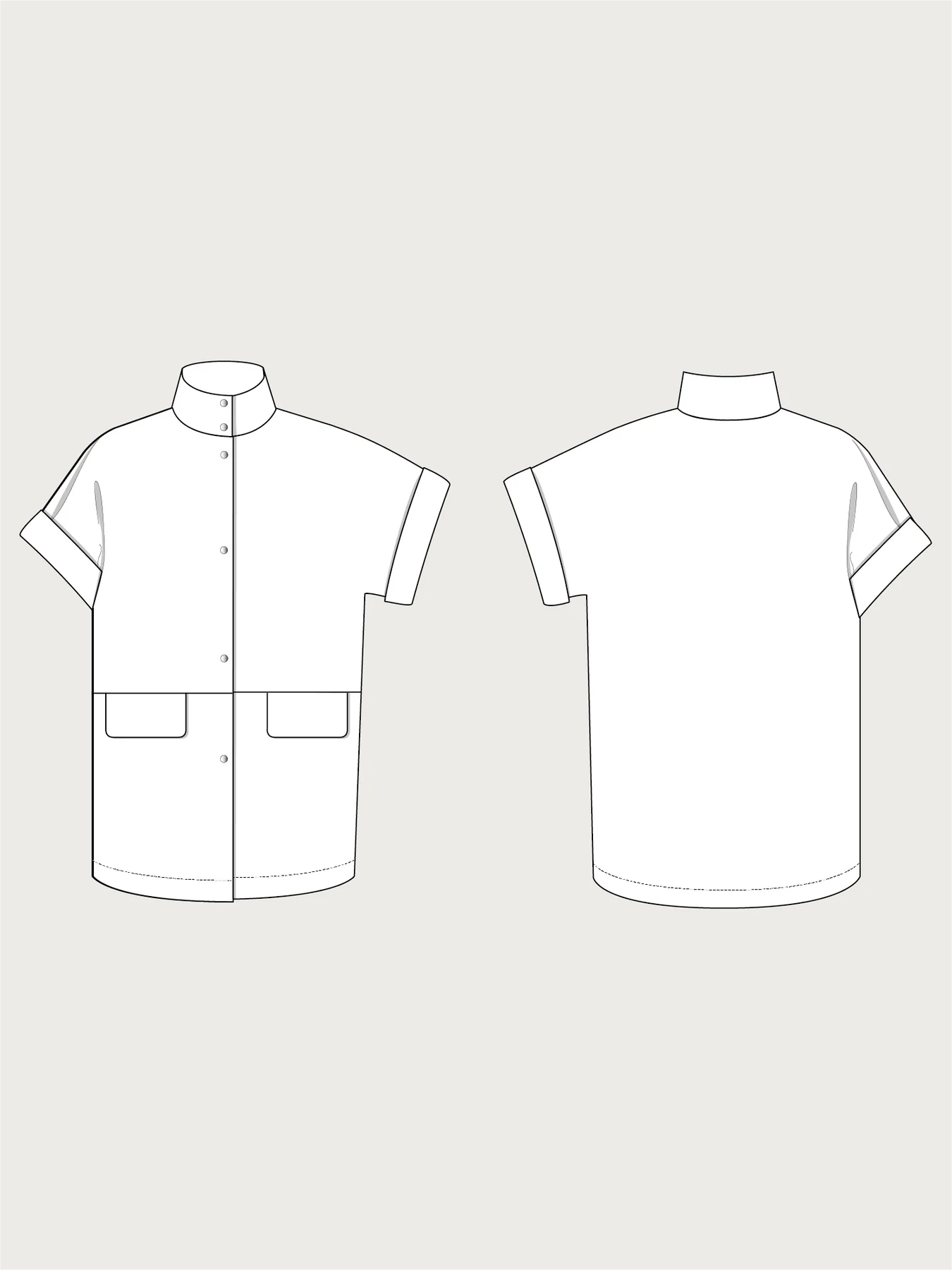 The Assembly Line Cap Sleeve Vest sewing pattern