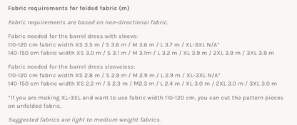 The Assembly Line Barrel Dress