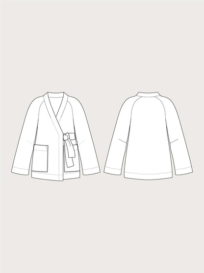 The Assembly Line Wrap Jacket sewing pattern
