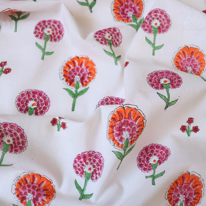 Marigold Block Print Cotton
