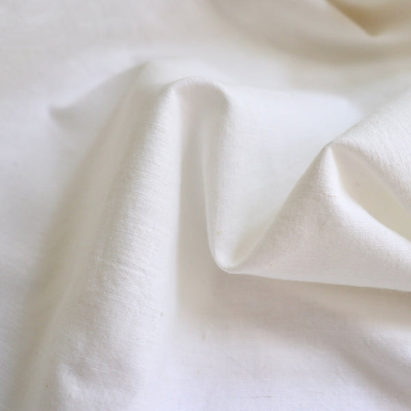 white khadi cotton handloom fabric