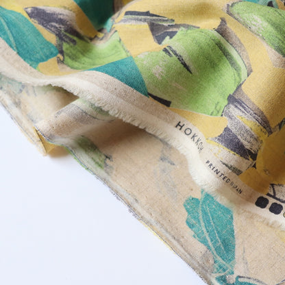 Expressionist Linen Cotton — Yellows