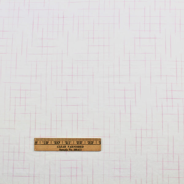 Pink Checks Handwoven Cotton Fabric