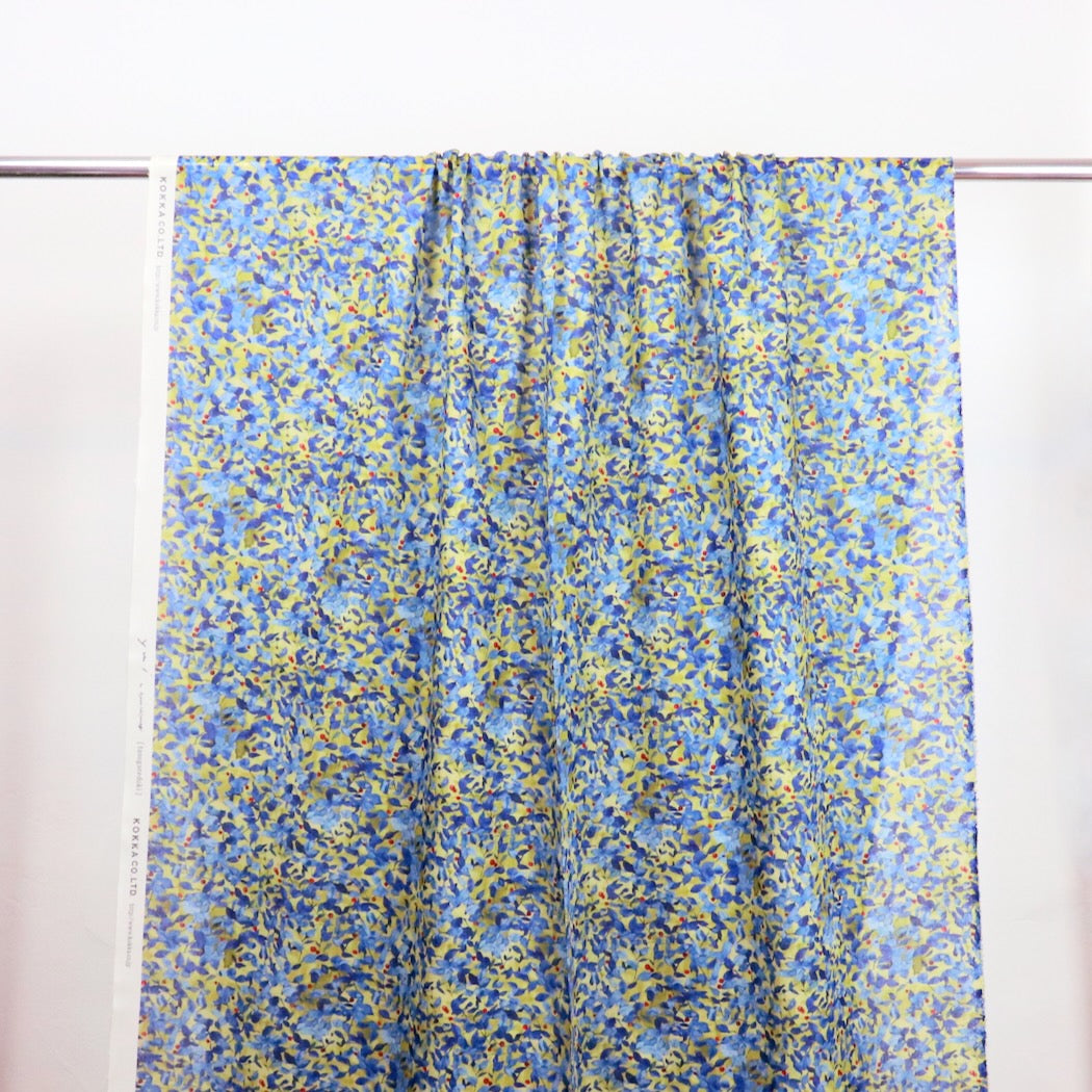 Kokka fabric Yui Tasogaredoki linen cotton poplin