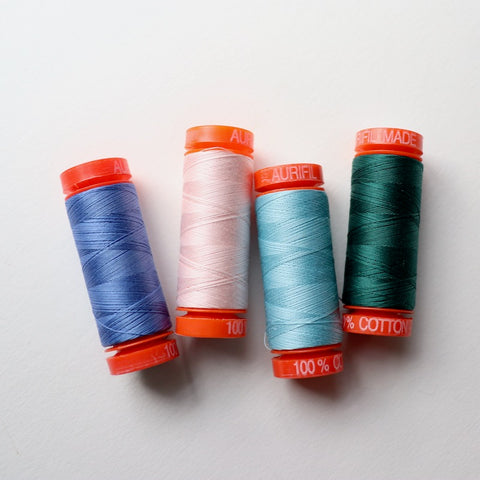 aurifil mako 50wt cotton thread for hand and machine sewing