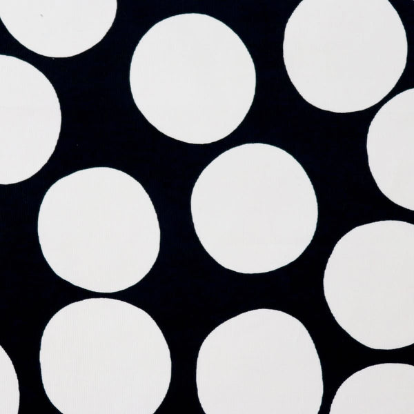 Swatch — Big Dots Japanese Cotton Pinwale Corduroy — Black