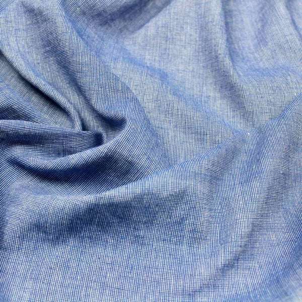 Tiniest Basketweave Handloom Cotton — True Blue