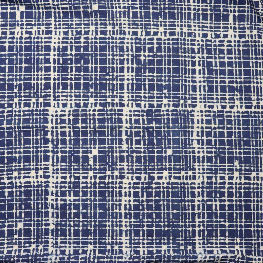 dark blue indigo organic cotton fabric
