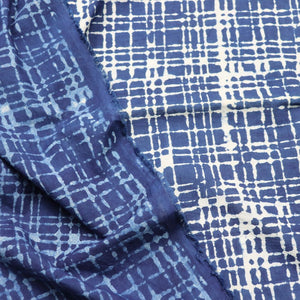 dark blue indigo organic cotton fabric