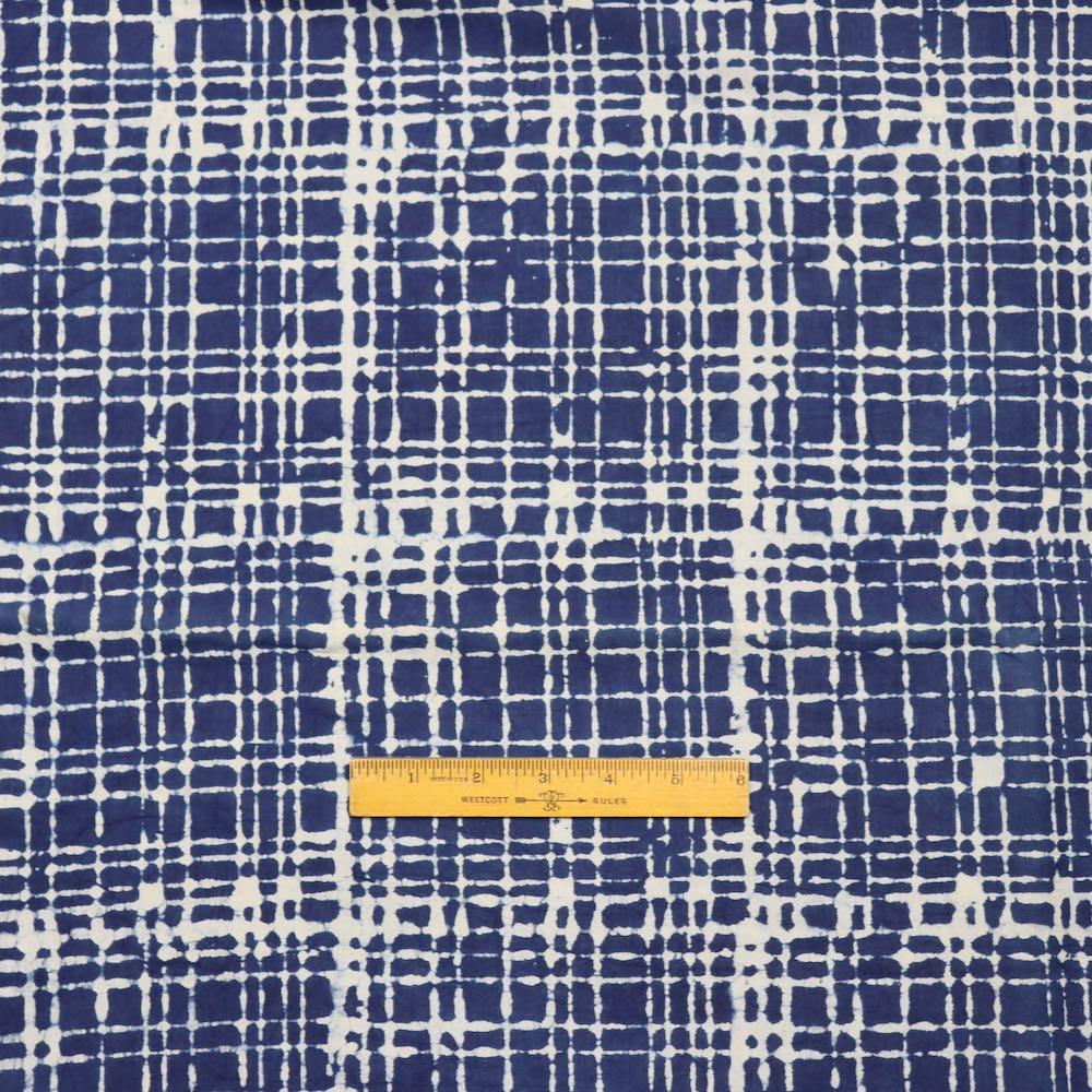 dark blue indigo organic cotton fabric