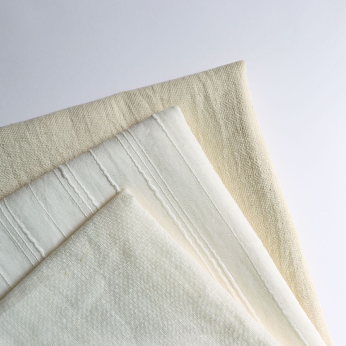off white textured cotton fat quarters