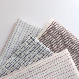 striped and checked cotton fat quarter yards