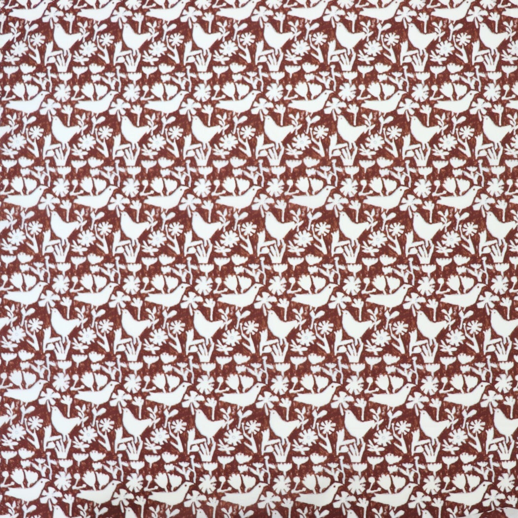 Hokkoh Japan bird print cotton lawn fabric
